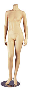 Headless Female Mannequin Arms by Sides