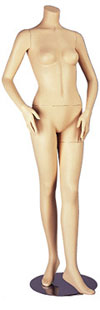 Headless Female Mannequin Hands at Hips