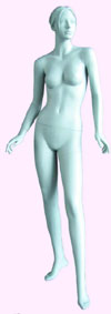 All White Sculptured Female Mannequin #1