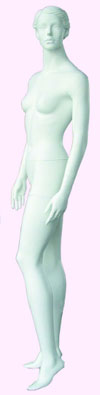All White Sculptured Female Mannequin #2