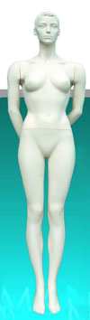 Sculptured Female Mannequin Hands Behind Back
