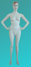 Sculptured Female Mannequin Hands on Hips