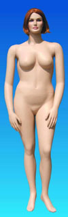 Plus Size Mannequin with Wig
