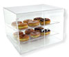 Two Tier Bakery Display Case - Lift Back