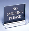 Card and Menu Holder - No Smoking Please