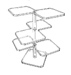 Beveled Three Tier Shelf Unit