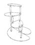 Four Tier Spiral Display