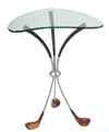 Classic Golf Display Table - Boomerang Glass