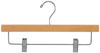 14" Natural Pant/Skirt Hanger - Chrome Hook