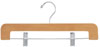 14" Natural Pant/Skirt Hanger - Chrome Hook