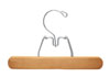 9" Natural Pant/Skirt Hanger - Chrome Hook