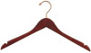 17" Walnut Top Hanger - Brass Hook