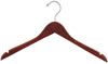 17" Walnut Top Hanger - Chrome Hook