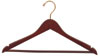 17" Walnut Suit Hanger - Brass Hook