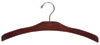 17" Walnut Top Hanger - Chrome Hook