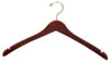 17" Walnut Top Hanger - Brass Hook