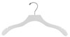 17" White Top Hanger - Chrome Hook