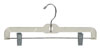 12" Children's Pant/Skirt - Clear Hanger - Chrome Hook