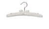12" Ivory Satin Top Hanger - Chrome Hook