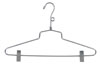 12" Polished Chrome Combination Hanger with Clips
