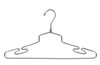 16" Polished Chrome Top/Suit Hanger with Notches