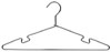 17" Polished Chrome Suit Hanger with Notches