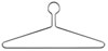 17" Anti-Theft Metal Suit Hanger