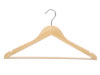 17" Flat Bamboo Suit Hanger - Light Finish