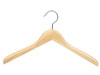 17" Curved Bamboo Coat Hanger - Light Finish
