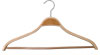 17" Curved Adler & Bamboo Suit Hangers