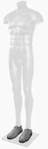 Greg - Full Men's Mannequin � Shoe Insert