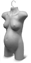 Half Round Maternity Display � Swivel Hanger - White