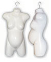 Full Round Three Quarter Maternity Display � Swivel Hook - White