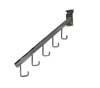 Square Tube 5-J Hook Waterfall Grid Chrome