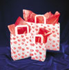 Hearts Handle Gift Bags - 8" x 4" x 10"