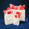 Golden Hearts Handle Gift Bags - 16" x 6" x 12"