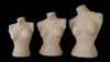 Women's Half Body Paper Mache Jewelry Displays - Set of 3