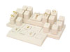 White Leatherette Jewelry Display