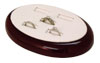Rosewood Oval Ring Display - 5 Slot