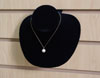 Black Velvet Slatwall Necklace Display - 5 3/4" X 5 3/8" 
