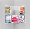 Magazine Rack - 6 Pocket Corner Unit