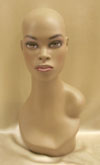 Yolanda Female Mannequin Head in Espresso