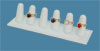 White Leatherette 6 Ring Jewelry Display 