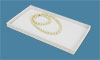 White Leatherette Jewelry Display Pad