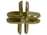 Connector; 4-Way Brass