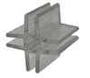 Connector Four Way Lexan