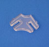 2-Way Lexan Connector for 1/4" Glass