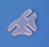 3-Way Lexan Connector for 1/4" Glass