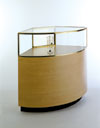 Quarter-Vision Curved Corner Jewelry Display Case