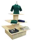 3 Tier Square Display Table with Caster Kit